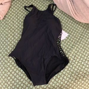 NWT Black one piece swimsuit